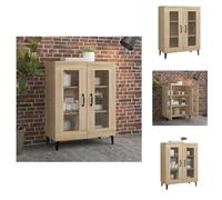 Mueble aparador vidaXL, estilo Sonoma, 69,5 x 34 x 90 cm, material: tablero de partículas. - Aparadores