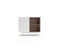 Mueble auxiliar multifuncional con puerta reversible y cierre lento