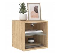 Mueble auxiliar sifly 2 estantes luz led natural 30x30x28,5 cm