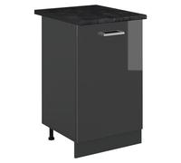 Mueble bajo de cocina Vicco R-Line Antracita alto brillo/Antracita 50 cm encimera Antracita, Model 70180
