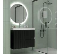 Mueble bajo de lavabo Mana (An x Pr x Al: 100 x 45 x 60 cm, Negro)
