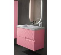 Mueble bajo de lavabo Saser (An x Pr x Al: 100 x 45 x 60 cm, Rosa)