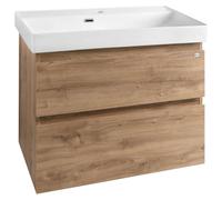Mueble bajo lavabo Aqualine ALTAIR, 76x60x37 cm, acabado en roble Emporio - AI388