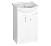 Mueble bajo lavabo Aqualine SIMPLEX ECO 55 con lavabo, dimensiones 53x83,5x30,7 cm