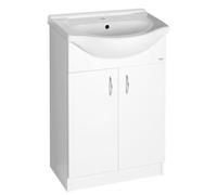 Mueble bajo lavabo Aqualine SIMPLEX ECO 60 con lavabo, dimensiones: 58,5 x 83,5 x 30,7 cm
