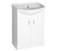 Mueble bajo lavabo Aqualine SIMPLEX ECO 65 con lavabo, dimensiones 63x83,5x30,7 cm