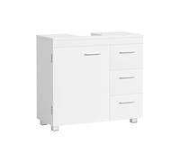 Mueble Bajo Lavabo Armario de Baño 30 x 70 x 64 cm Blanco Nube