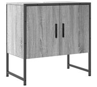 Mueble bajo lavabo, color Sonoma gris, 60x33x60 cm, fabricado en material de madera