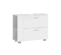 Mueble Bajo Lavabo con 2 Cajones Grandes Blanco Nube