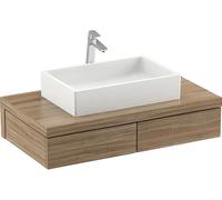 Mueble bajo lavabo RAVAK Formy, acabado en imitación madera de nogal, dimensiones: 1200 x 220 x 550 mm, código: X000001037