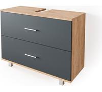 Mueble bajo lavabo Vicco Ilias Antracita/roble dorado 80 x 60.8 cm, Model 34586