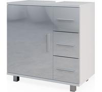 Mueble bajo lavabo Vicco Ilias Blanco alto brillo 60 x 60.8 cm, Model 40133