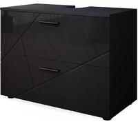 Mueble bajo lavabo Vicco Irma Antracita alto brillo 80 x 58.6 cm, Model 37573