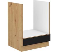 Mueble bajo para horno, 60 x 52 x 82 cm – Roble Artisan / mate – Encimera no incluida
