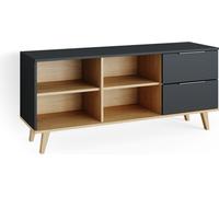 Mueble bajo para TV Vicco Nautica Antracita 134 x 61 cm, Model 36739