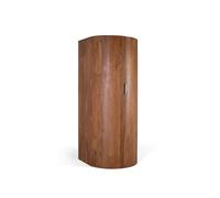 Mueble bar con 2 puertas en madera maciza de acacia 190x80x80