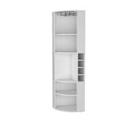 Mueble bar esquinero so-hi con portabotellas y colgador de copas