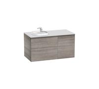 Mueble Base Asimétrico con 2 Cajones y Una Puerta para Lavabo 100x50x52cm Roca