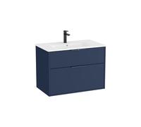 Mueble Base Compacto Suspendido 2 Cajones Lavabo Porcelana 80x46x58cm Roca