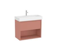 Mueble Base con Cajón Estante Abierto y Lavabo con Orificio para Grifería 80x43x60cm Roca