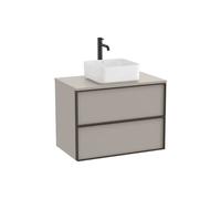 Mueble Base Suspendido 2 Cajones para Lavabo Encimera 80x49x58cm Roca