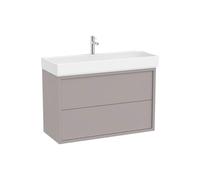Mueble Base Suspendido con 2 Cajones y Lavabo con Orificio para Grifería 100x43x60cm Roca