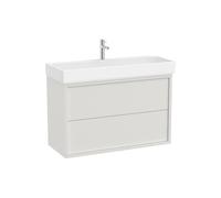 Mueble Base Suspendido con 2 Cajones y Lavabo con Orificio para Grifería 100x43x60cm Roca