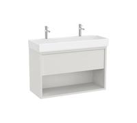 Mueble Base Suspendido con Cajón Estante Abierto y Lavabo 100x43x60cm Roca