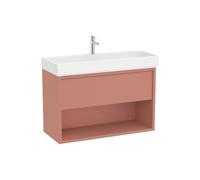 Mueble Base Suspendido con Lavabo 1 Cajón Estante Abierto 100x43x60cm Roca