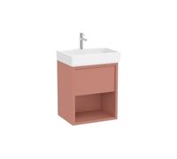 Mueble Base Suspendido con Lavabo 1 Cajón Estante Abierto 55x43x60cm Roca