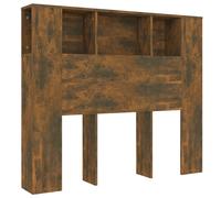 Mueble cabecero color roble ahumado 120x18,5x102,5 cm