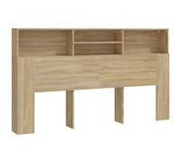 Mueble cabecero color roble Sonoma 180x19x103,5 cm