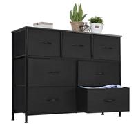 Mueble cajonero - Cajonera multifuncional de 7 cajones - Para dormitorio y sala de estar - Diseño minimalista - Amplio