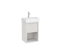 Mueble Compacto Suspendido con Cajón Estante Abierto y Lavabo Porcelana 45x36x60cm Roca