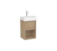 Mueble Compacto Suspendido con Lavabo Porcelana y Cajón 45x36x60cm Roca