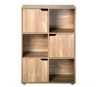 Mueble con 6 compartimentos y tres puertas - Modelo Modu