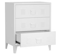 Mueble de almacenamiento Metalene Hämeenlinna: Cajonera industrial con tres cajones, dimensiones 60x40x72 cm