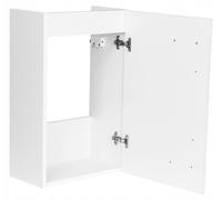 Mueble de baño – 60x40 cm – Mueble de lavabo suspendido – Lavabo de cerámica – Blanco brillante – Sifón