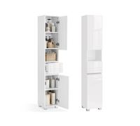 Mueble de Baño Armario de Baño Unidad de Almacenamiento de Baño Blanco