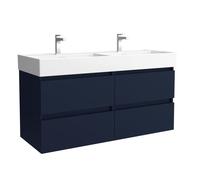 Mueble de baño bequia 120cm + lavabo cerámica | azul mate|120x45x66