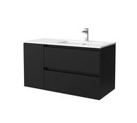 Mueble de Baño con Lavabo Salgar Bequia Plus 90 cm Negro Mate