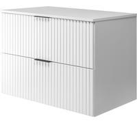 Mueble de baño, blanco con pomos s / con superficie superior, 80 x 57 x 46 cm