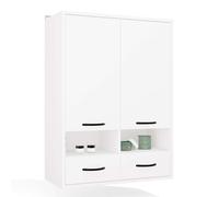 Mueble de baño colgante NINA B2P2P2B blanco 2 puertas 8 estantes 2 cajones