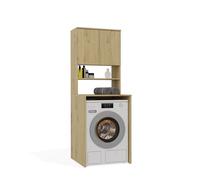 MUEBLE DE BAÑO COLUMNA POLA MULTI encima lavadora ESTANTE ROBLE ARTISAN