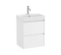 Mueble de Baño con Lavabo 2 Cajones Ella Ona Unik 50cm Blanco Mate Roca