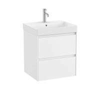 Mueble de Baño con Lavabo 2 Cajones Ella Ona Unik 55cm Blanco Roca