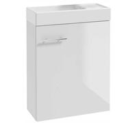 Mueble de baño con lavabo, 50x70 cm, blanco, modelo pequeño, para montaje en pared