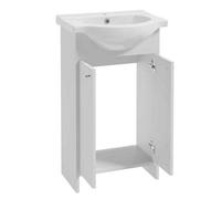 Mueble de baño con lavabo, de pie, blanco, modelo Diana, 50 cm