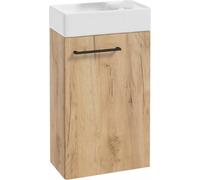 Mueble de baño con lavabo, roble artesanal, colgante, 60x40 cm (pequeño)