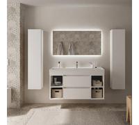 Mueble de Baño con Lavabo Salgar Bequia Plus 120 cm Blanco Mate